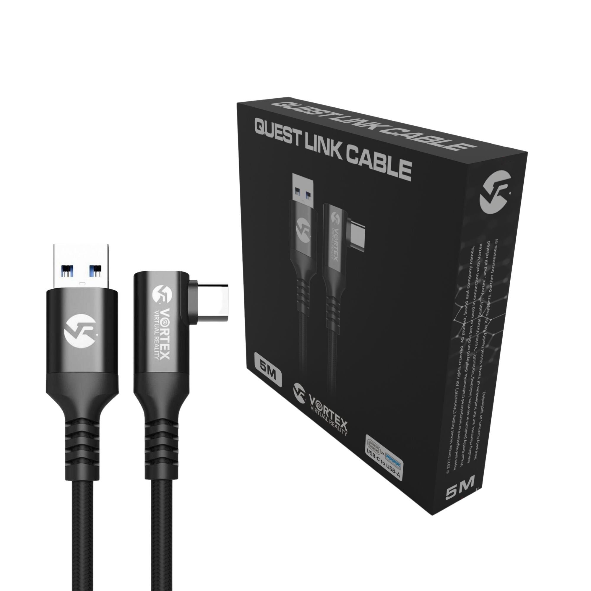 Kabel 5m od VortexVR USB-A do USB-C do Meta Quest Link | Quest 3, Quest 2