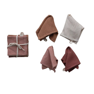 Woven Linen & Cotton Waffle Dish Cloths w/ Loops - The Painted House