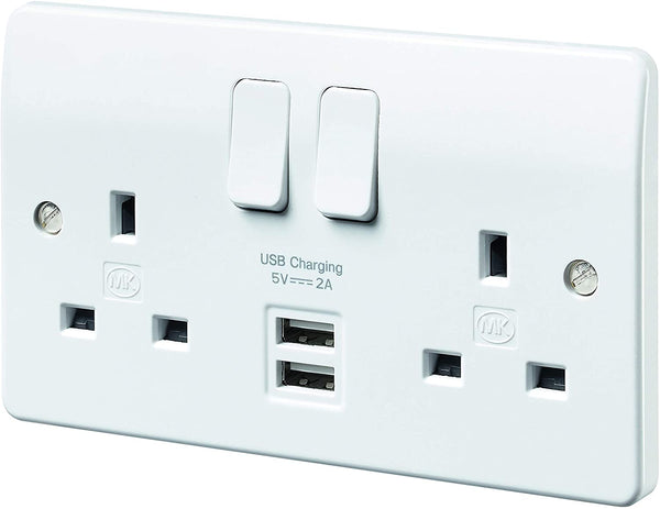 MK K2744 2 amp 2 port USB Charging 