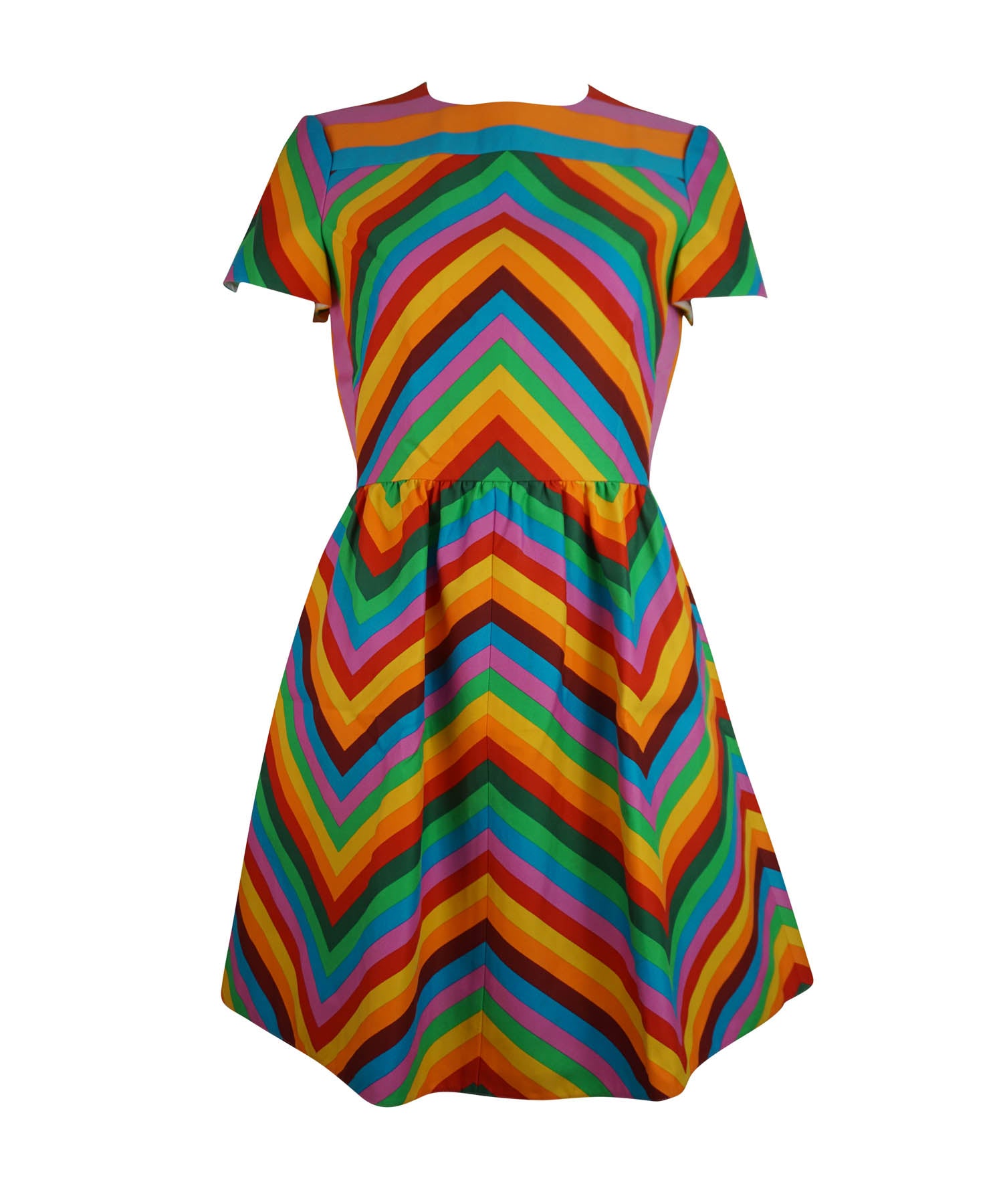 Til sandheden kuvert Økonomi Valentino 1973 Archival Print Rainbow Dress 2015 – Foxy Couture Carmel