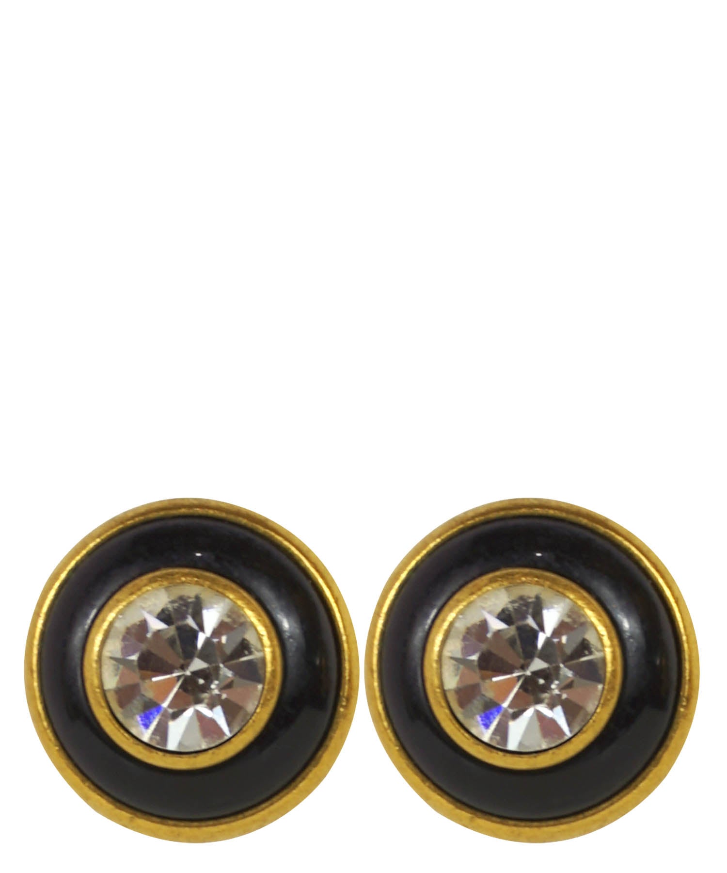 Chanel Silver CC Circle Stud Earrings – Madison Avenue Couture