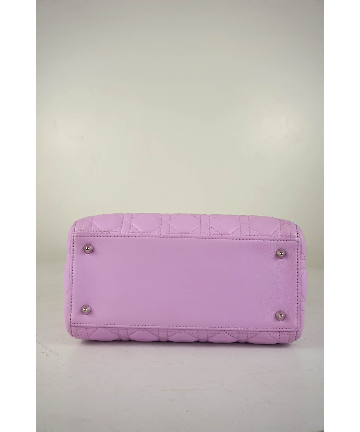 Lady Dior Five-Slot Card Holder Purple Cannage Lambskin