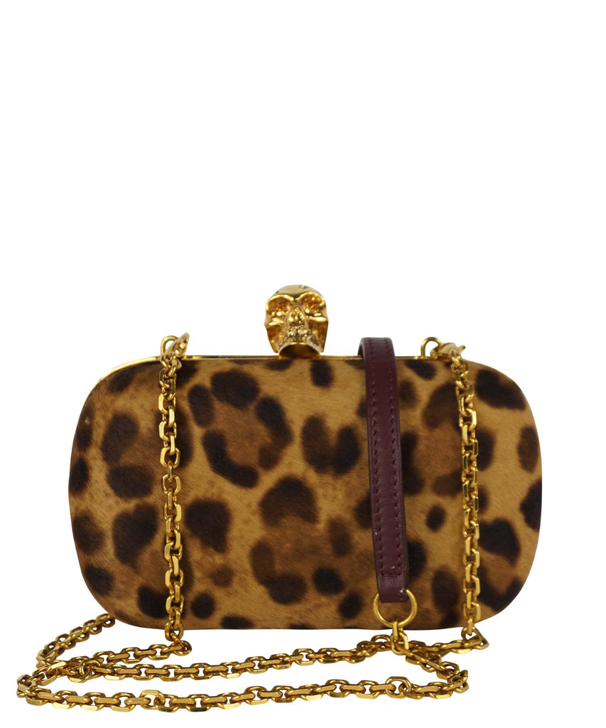 Kathrine Baumann Leopard Design Minaudiere Evening Bag