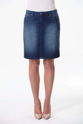 Corfu Jeans Clara French Blue Denim Skirt