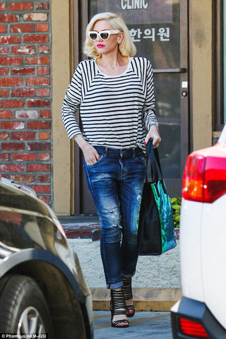 Gwen Stefani Kurt Cobain Grunge Jeans look