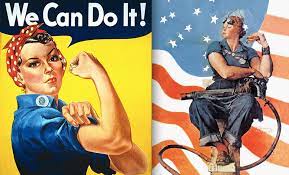 Rosie the Riveter in Denim