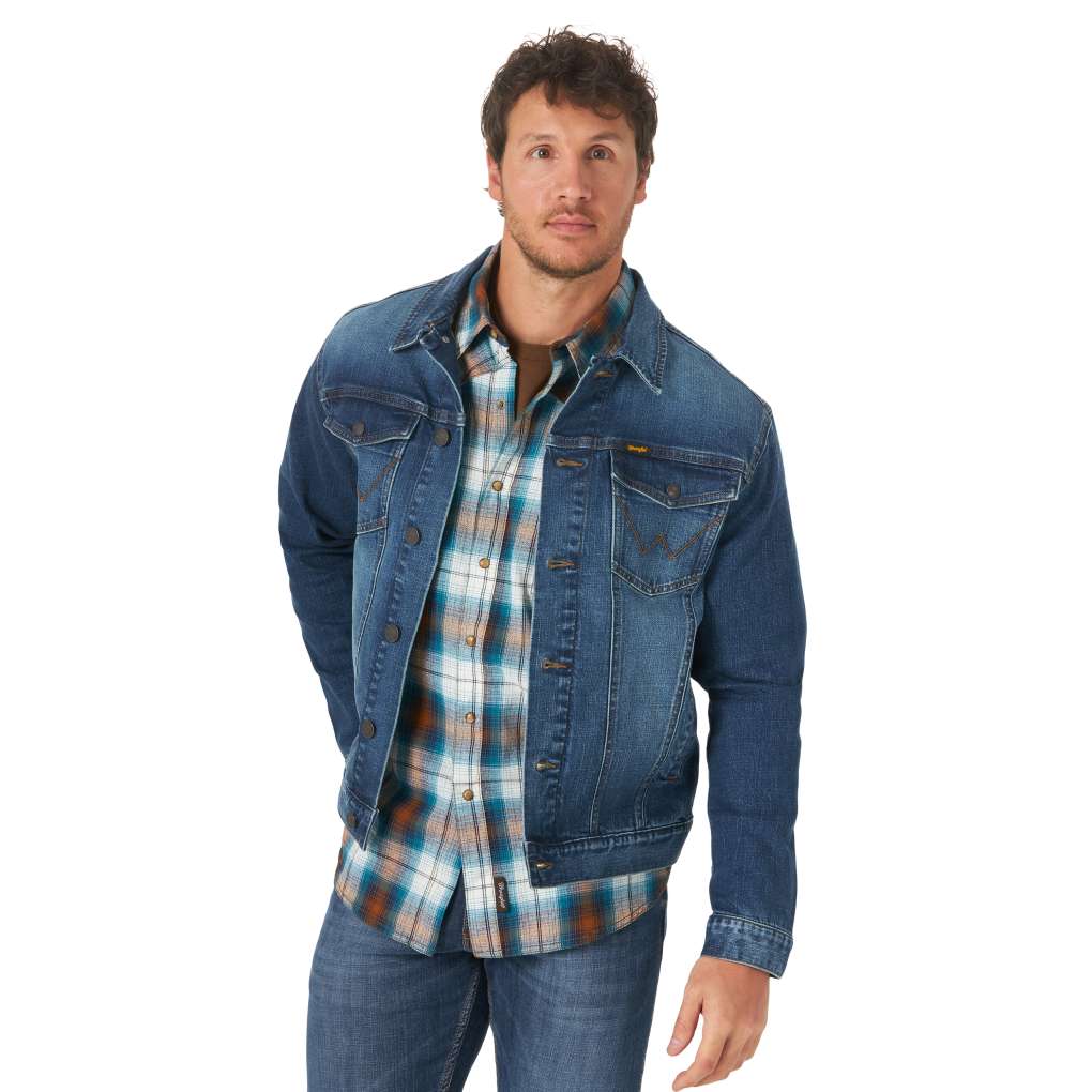 Wrangler Mens Denim Jacket | The Top Saddlery