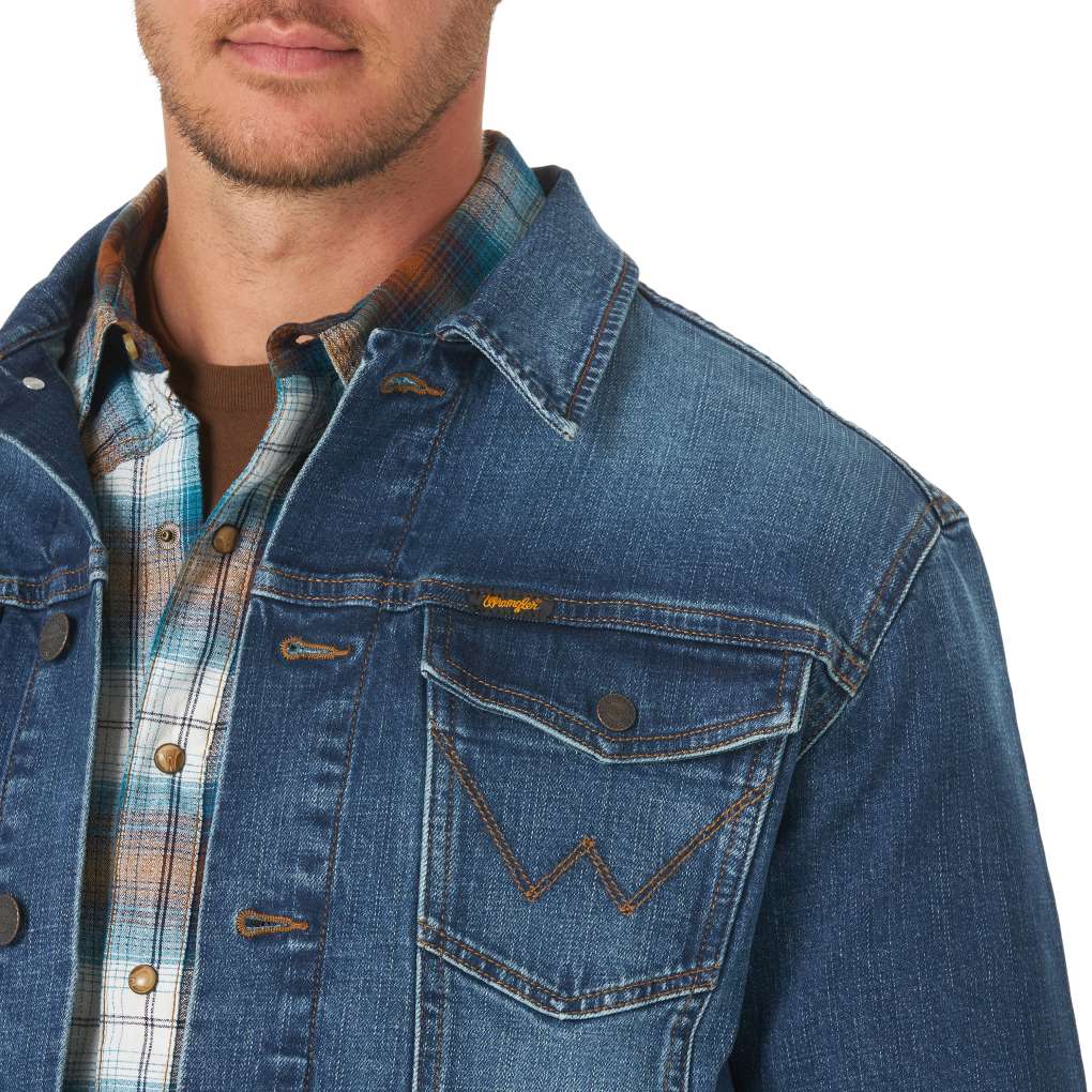 Wrangler Mens Denim Jacket | The Top Saddlery