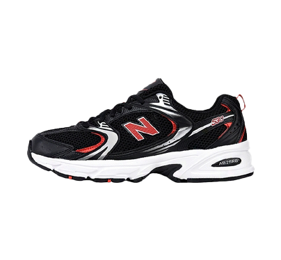 new balance 530 black and red