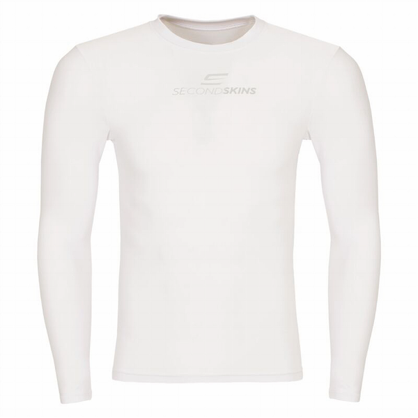 SKINS A200 Compression Top Long Sleeve (white/cream colour) Size Small