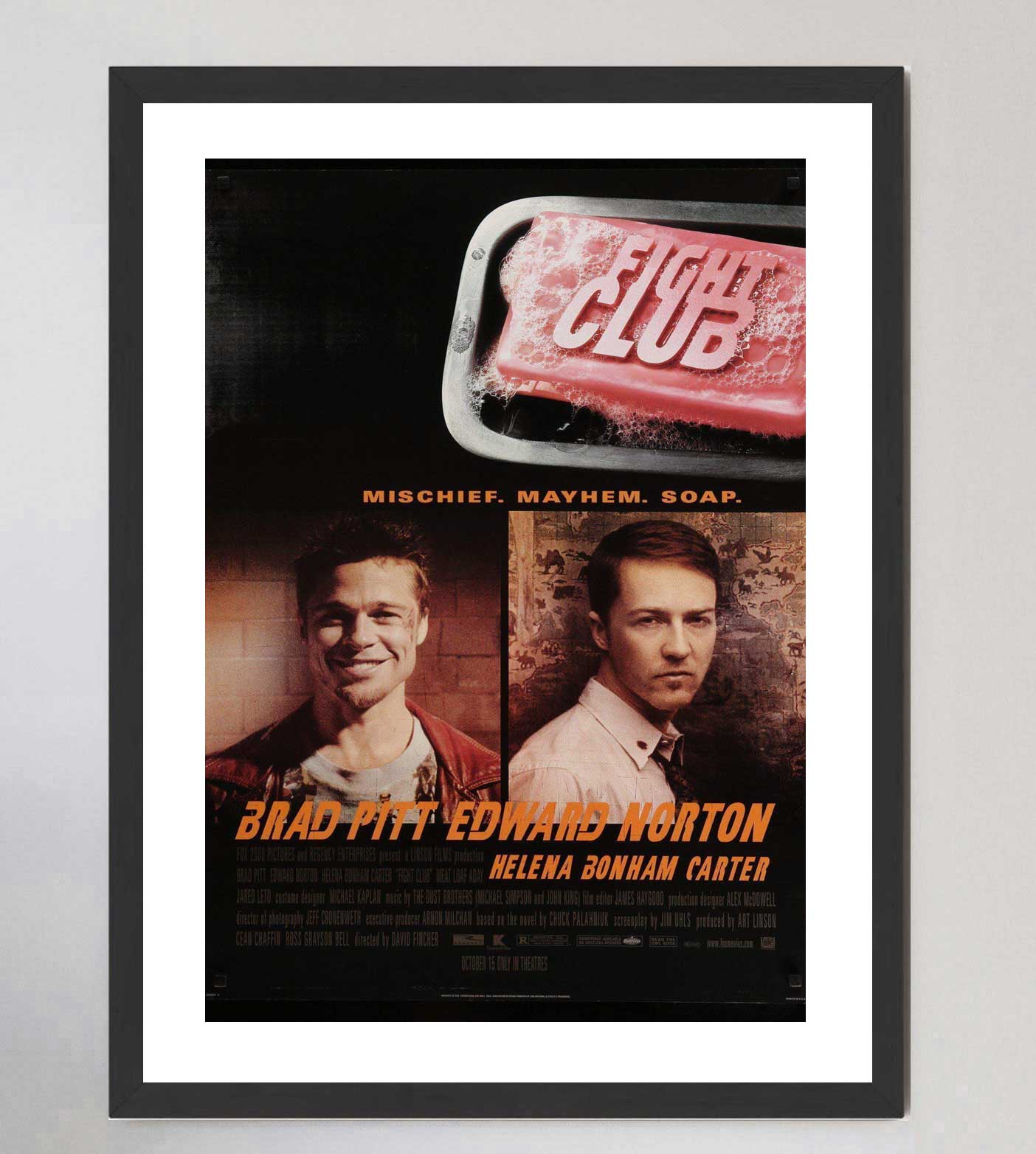 Original Fight Club Movie Poster | Best Brad Pitt Movie Posters