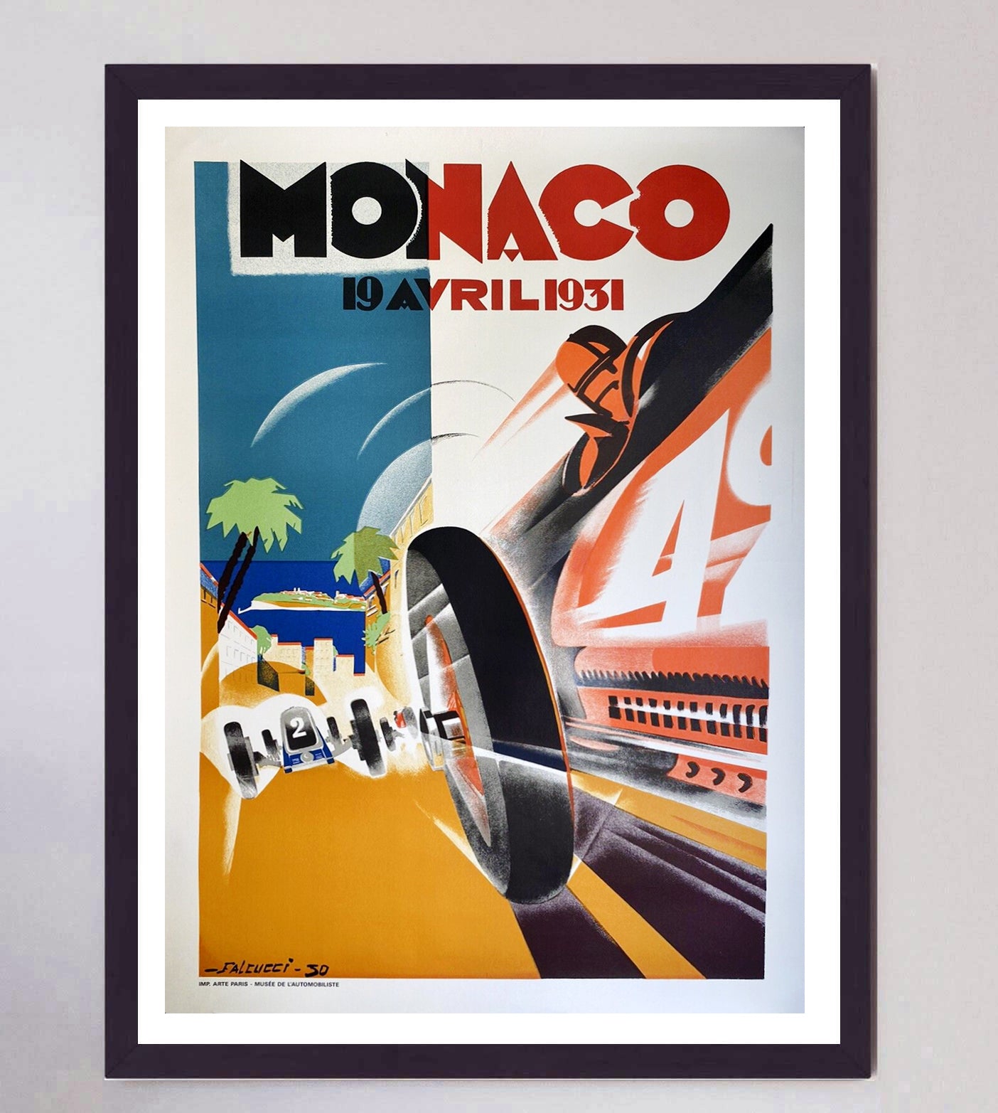 Shop 1931 Monaco Grand Prix poster by Robert Falcucci - Printed