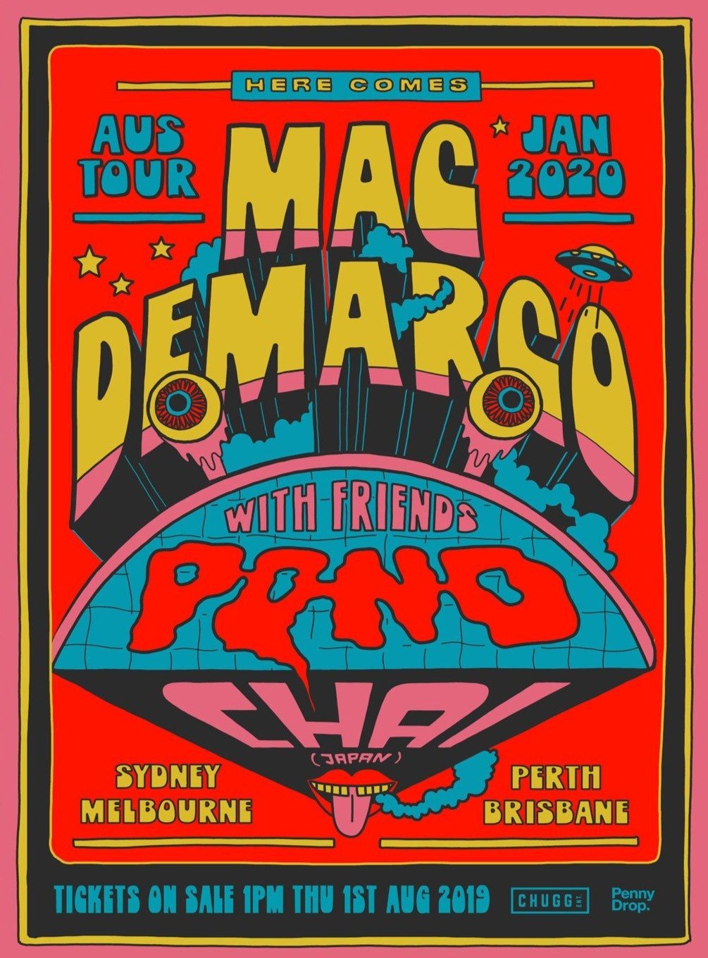 Mac Demarco Rock En Seine Original Poster