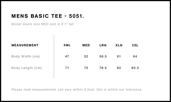 Sizing Info