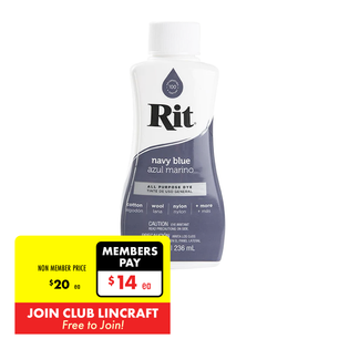 Rit Liquid Fabric Dye, Black- 236ml – Lincraft