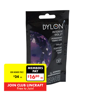 Dylon Deep Violet Hand Wash Fabric Dye 50g