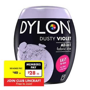 Dylon Permanent Fabric Dye, 1.75-ounce, Velvet Black, 12-count 
