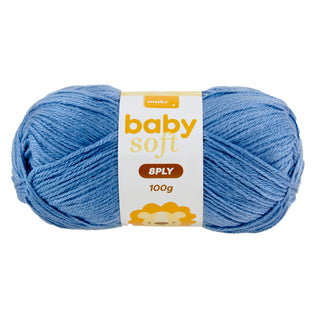 Makr Baby Soft Crochet & Knitting Yarn 8ply, Purple- 100g Acrylic