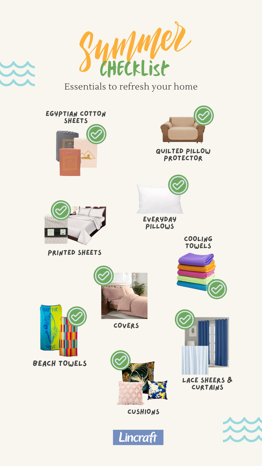 summer home essentials checklist