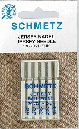 SCHMETZ needles 10 pcs (130/705H 2x70, 3x80, 1x90 + 130/705 H-J 1x90, 1x100  + 130/705 H-S 1x75, 1x90) - 130/705 H SORT. XVS - Strima