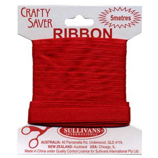 Red Organza Ribbon 25mm x 5m