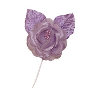 Lavender Rose Flower Pin