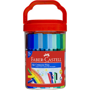 Faber-Castell Connector Whiteboard Markers Assorted Wallet of 4 - Impact