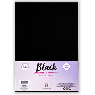 Smooth Black Cardstock - 300 Gsm, Dmcp1464