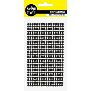 Self-Adhesive Rhinestone Sheet, Black/Silver/Charcoal Stones for Craft –  PatchPartyClub