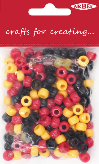 Arbee Pony Beads, Red- 35g – Lincraft