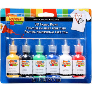 Tulip Dimensional Fabric Paints 1.25oz 6/Pkg