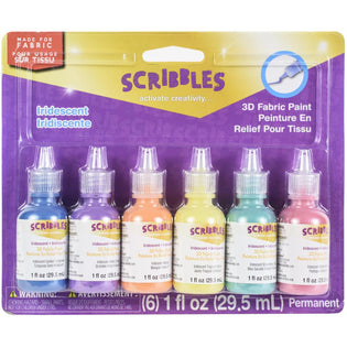 Scribbles • 3D Fabric Paint Shiny 29.5ml White