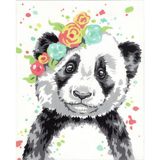 Acrylic Painting By Numbers Canvas – Panda – Alphe's Corner