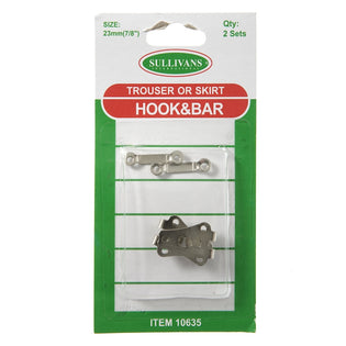 Sullivans No Sew Hook & Eye, Size 18mm- 2 Sets – Lincraft