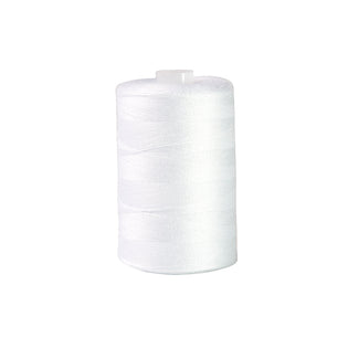 Polyester Overlocking Thread, White- 5000m – Lincraft