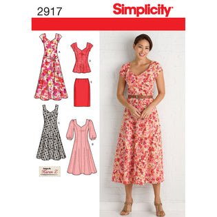 Simplicity Patterns - How amazing is this dress Gwendolyn made!! She  adapted our vintage bra top pattern 1426 into this retro dress! Shop Simplicity  1426 here