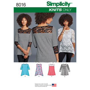 Simplicity Sewing Pattern D0893 / 8549 - Misses Bra Tops, A (XXS