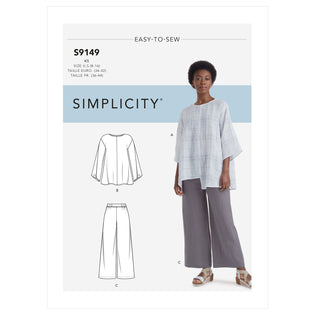 S8447  Simplicity Sewing Pattern Misses' Vintage Pants, Overalls