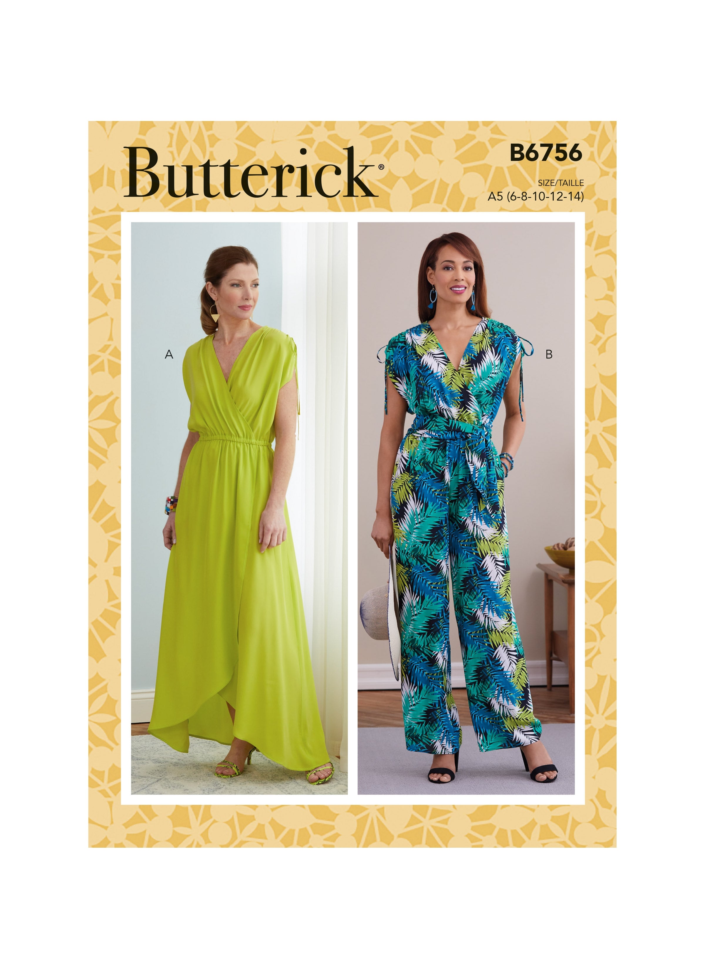 McCall Pattern Butterick V9236-A50 Misses' Dresses, 6-8-10-12-14