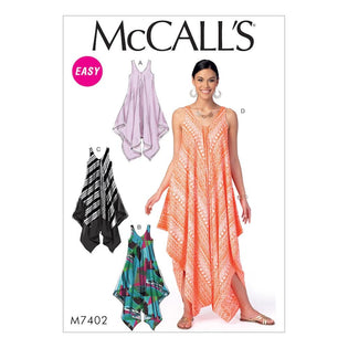 McCalls Pattern M7458: Toddlers Gathered Tops, Dresses and