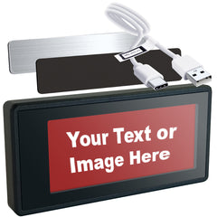 Santek EZ Door Sign (2nd gen) 2.9 Inch E-Paper Cordless Display featuring Customizable Messages with Low Power Consumption