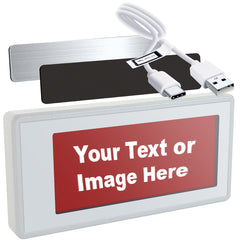 Santek EZ Door Sign (2nd gen) 2.9 Inch E-Paper Cordless Display featuring Customizable Messages with Low Power Consumption