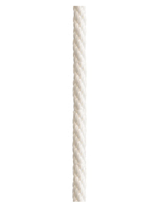 Solid Braided Nylon Rope - 3/8, White