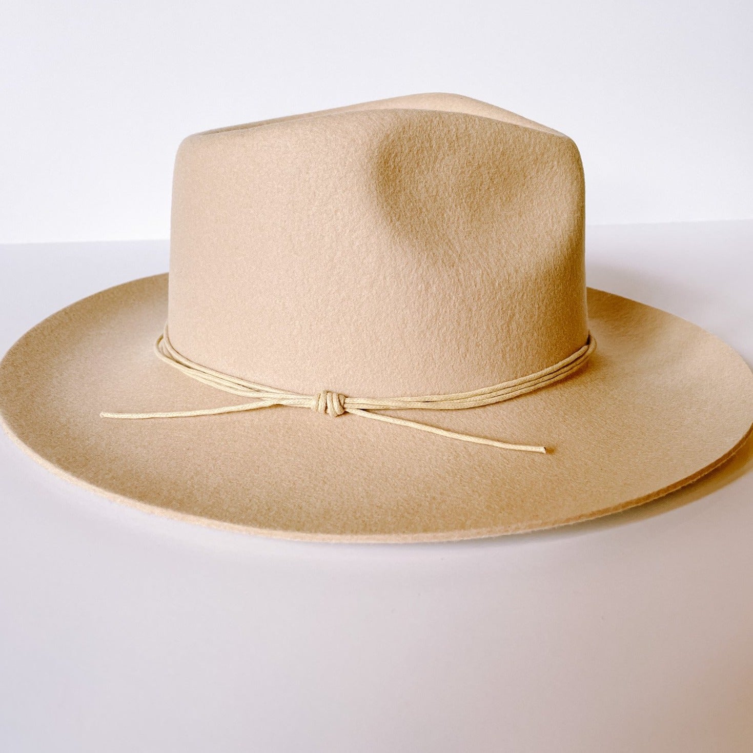 TRIPLE STRAND ROPE HAT BAND - CREAM