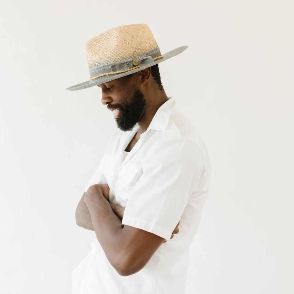 PORTO MARIE TWO-TONE STRAW HAT