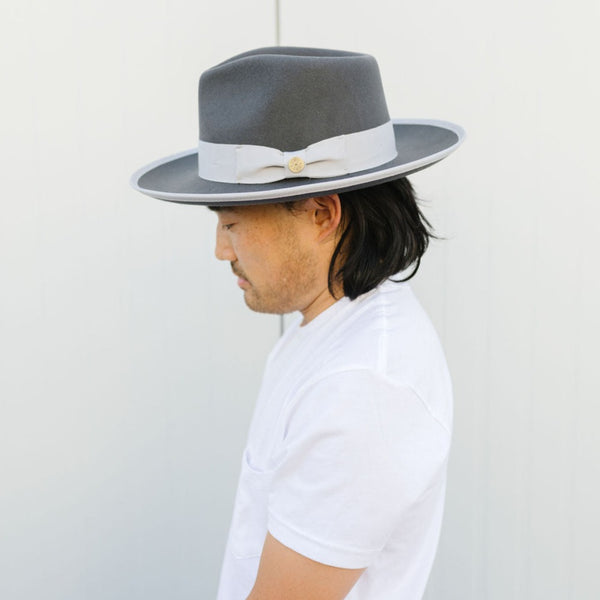 BUSHWICK RANCHER HAT – DARK GREY / SILVER - Two Roads Hat Co.