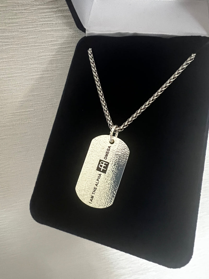 Alpha and Omega Dog Tag Necklace – Warrior Collections