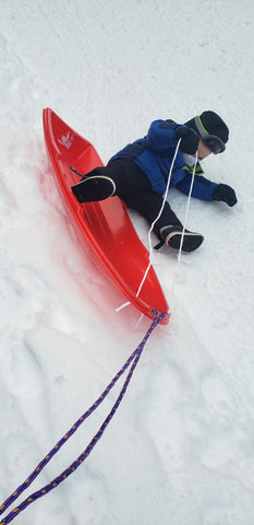 Falling out of sled