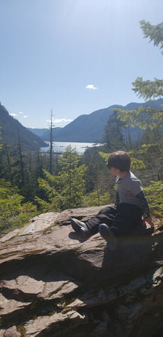 child taking in view