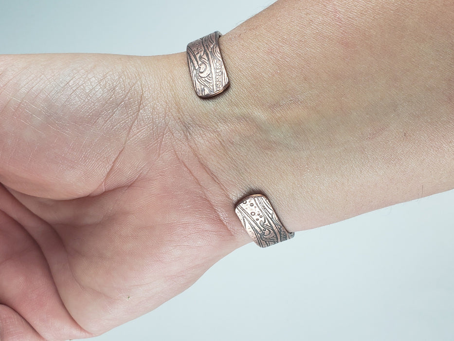 Bracelet - Copper Wave Cuff Bracelet